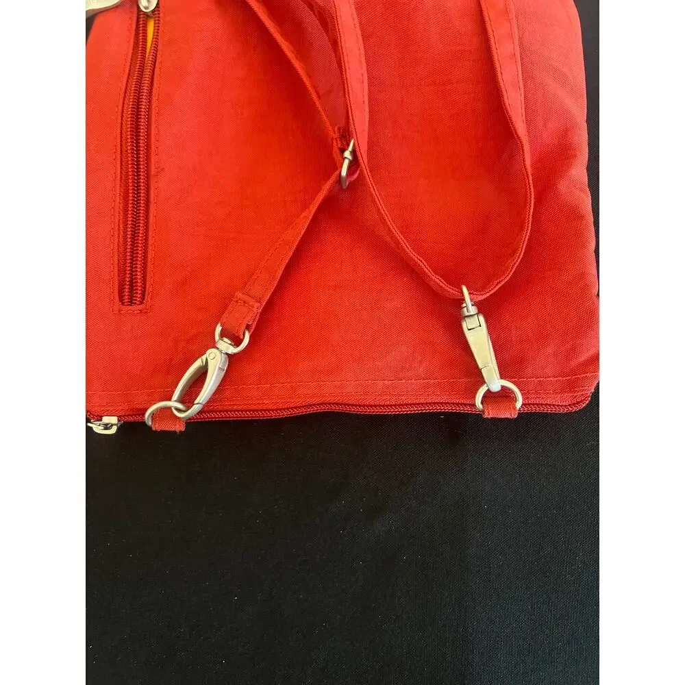 BAGGALLINI CROSSBODY BAG PURSE REMOVABLE STRAPS EXTRA POCKETS RED
